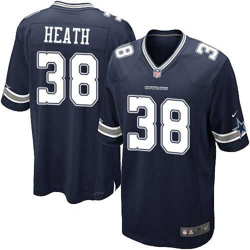 Youth Elite Jeff Heath Nike Jersey Navy Blue Home - #38 NFL Dallas Cowboys